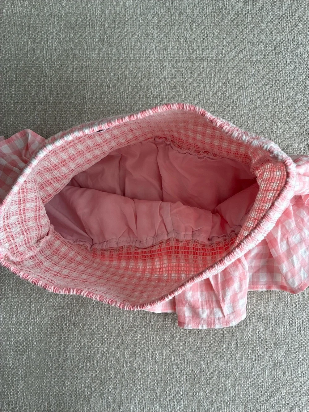 Cake For Dinner Skirt Size XXS Pink White Smocked Ruffle Skirt Mini